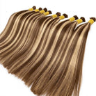 Stragiht 100% Raw Virgin  Human Hair Bundles - (No Weft) Bulk Hair / Honey Brown LINKTOWIG