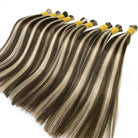 Stragiht 100% Raw Virgin  Human Hair Bundles - (No Weft) Bulk Hair / Piano Highlight Silver Grey LINKTOWIG