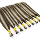 Stragiht 100% Raw Virgin  Human Hair Bundles - (No Weft) Bulk Hair / Piano Highlight Silver Grey LINKTOWIG