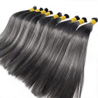 Stragiht 100% Raw Virgin  Human Hair Bundles - (No Weft) Bulk Hair / Silver Grey LINKTOWIG