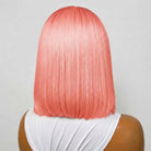 Straight Bob Side Part  HD Lace Front Wig 100% Virgin Human Hair / Bubblegum Pink LINKTOWIG