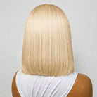 Straight Bob Side Part  HD Lace Front Wig 100% Virgin Human Hair / Platinum Blonde LINKTOWIG