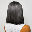 Straight Bob Side Part  HD Lace Front Wig 100% Virgin Human Hair / Silver Grey LINKTOWIG