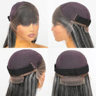 Straight Bob Side Part  HD Lace Front Wig 100% Virgin Human Hair / Silver Grey LINKTOWIG
