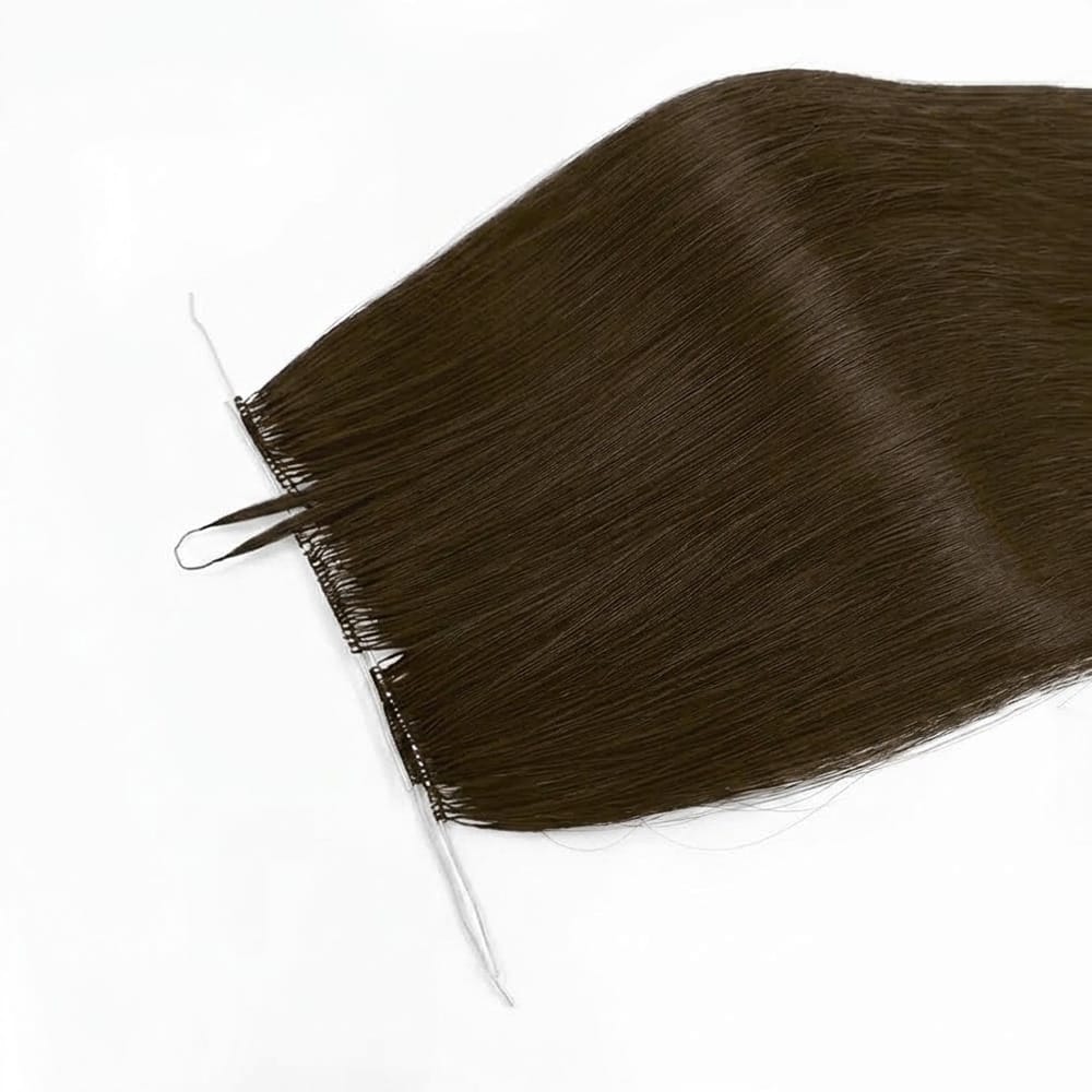 Straight Hair Bundles / Feather Hair Extensions — 100% Virgin Human Hair / aramel Balayage Highlights LINKTOWIG