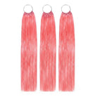 Straight Hair Bundles / Feather Hair Extensions — 100% Virgin Human Hair / Bubblegum Pink LINKTOWIG