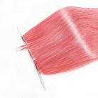 Straight Hair Bundles / Feather Hair Extensions — 100% Virgin Human Hair / Bubblegum Pink LINKTOWIG