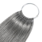 Straight Hair Bundles / Feather Hair Extensions — 100% Virgin Human Hair / Charcoal Grey LINKTOWIG