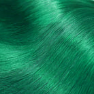 Straight Hair Bundles / Feather Hair Extensions — 100% Virgin Human Hair / Dark Emerald Green LINKTOWIG