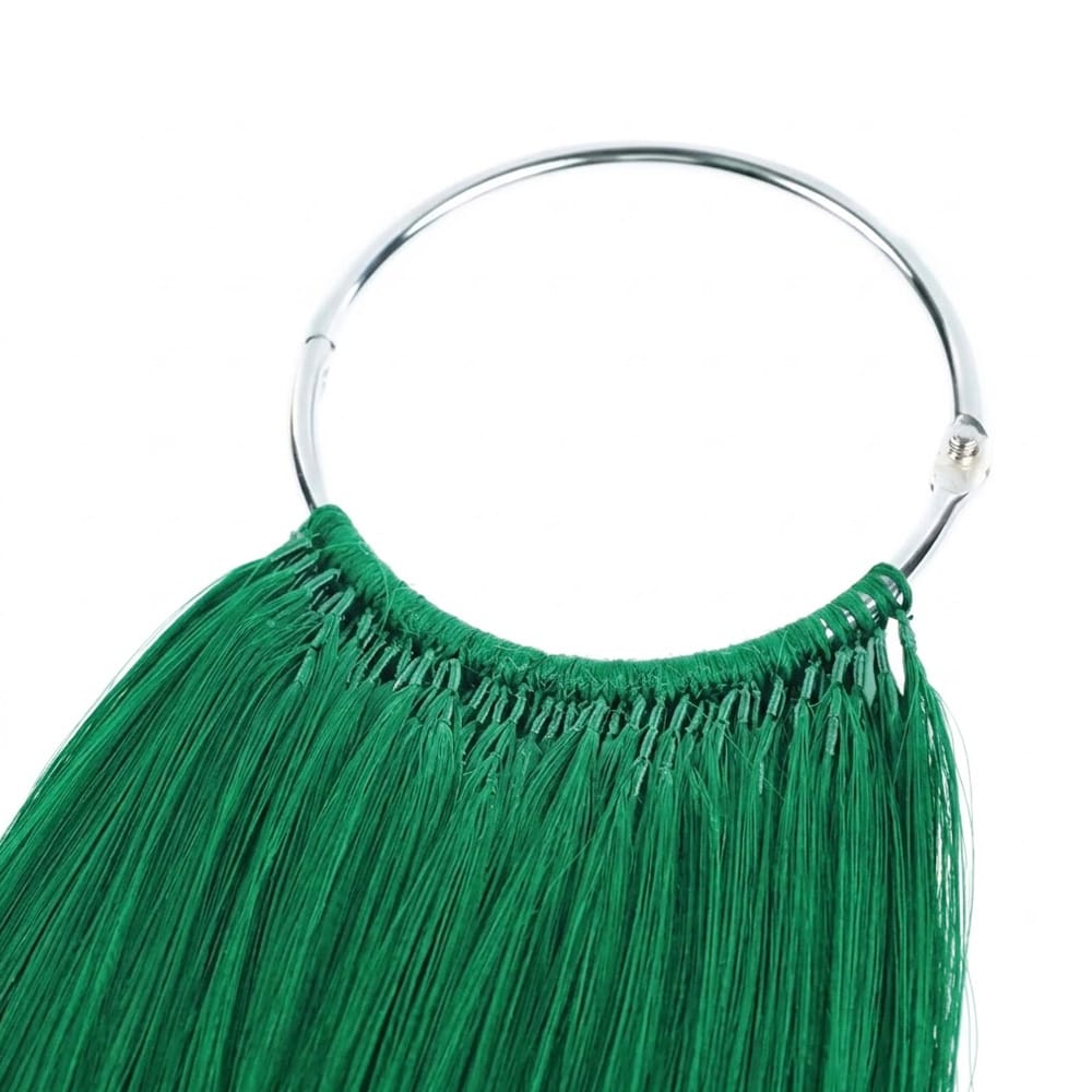 Straight Hair Bundles / Feather Hair Extensions — 100% Virgin Human Hair / Dark Emerald Green LINKTOWIG