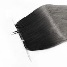 Straight Hair Bundles / Feather Hair Extensions — 100% Virgin Human Hair / Dark Roots LINKTOWIG