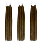 Straight Hair Bundles / Feather Hair Extensions — 100% Virgin Human Hair / Honey Blonde Highlights LINKTOWIG