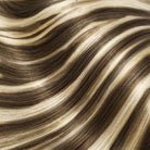 Straight Hair Bundles / Feather Hair Extensions — 100% Virgin Human Hair / Piano Highlight Silver Grey LINKTOWIG