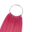 Straight Hair Bundles / Feather Hair Extensions — 100% Virgin Human Hair / pink LINKTOWIG