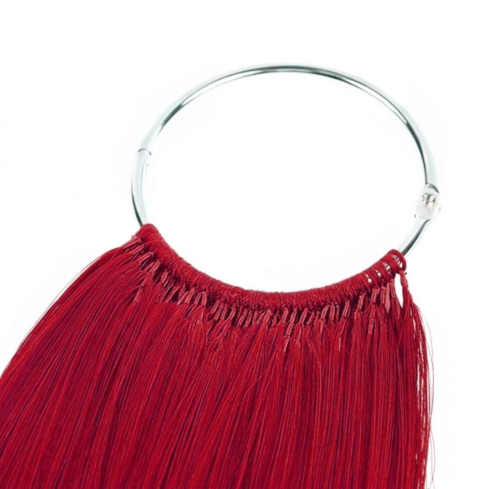 Straight Hair Bundles / Feather Hair Extensions — 100% Virgin Human Hair / Ruby Red LINKTOWIG