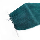 Straight Hair Bundles / Feather Hair Extensions — 100% Virgin Human Hair / Teal Green LINKTOWIG