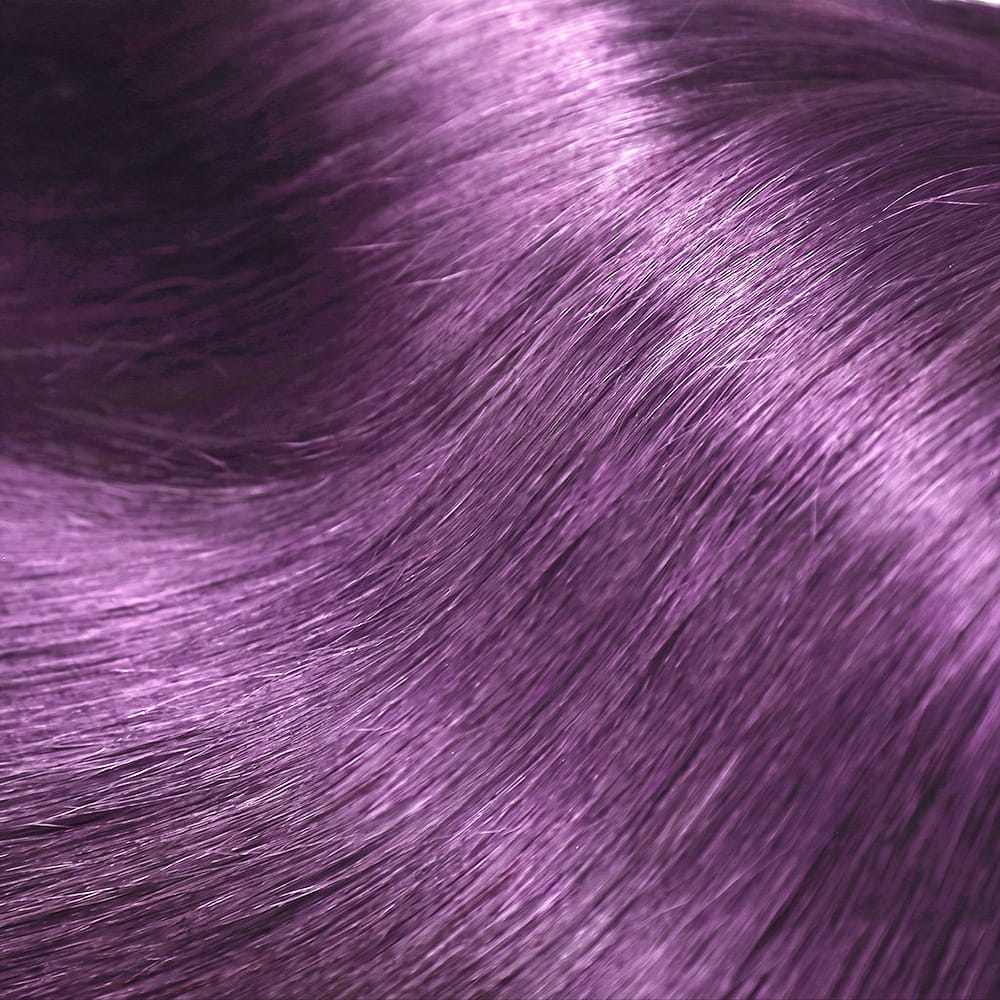 Straight Hair Bundles / Feather Hair Extensions — 100% Virgin Human Hair / Violet Purple LINKTOWIG