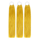 Straight Hair Bundles / Feather Hair Extensions — 100% Virgin Human Hair / Yellow LINKTOWIG